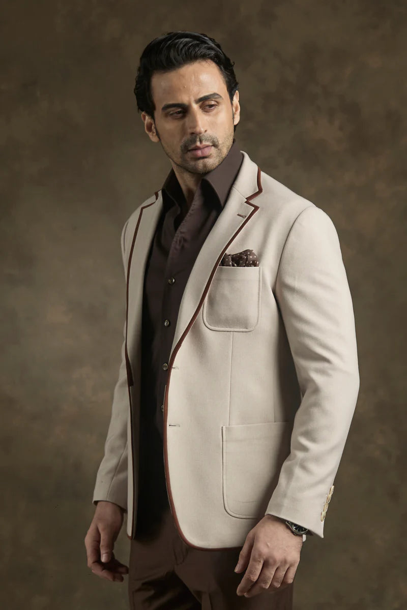 PURE | Blazer Luxe Ivory Noir