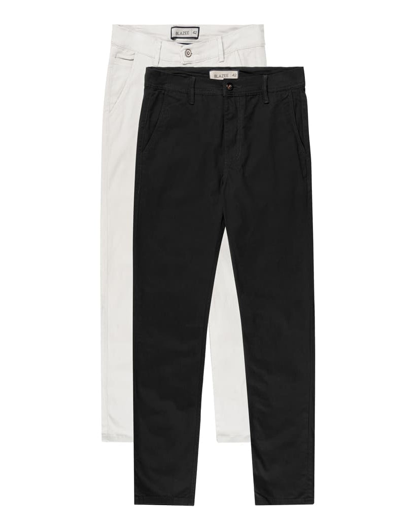 PURE - 2-Pack Chino Twill Trousers – Santorini
