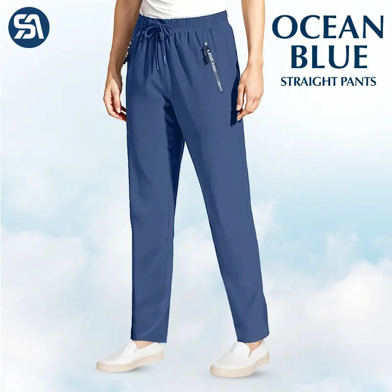 Pure&amp;Clo - Pantalon ultra-doux à taille haute élastique et confortable 