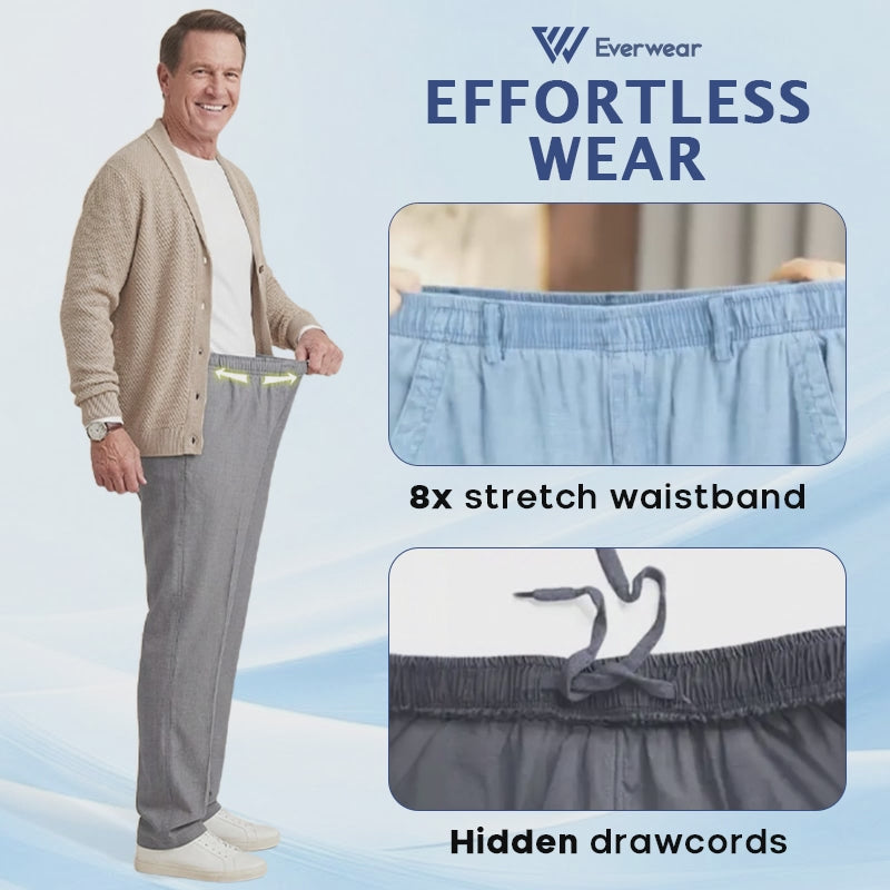Pure&amp;Clo - Pantalon ultra-doux à taille haute élastique et confortable 
