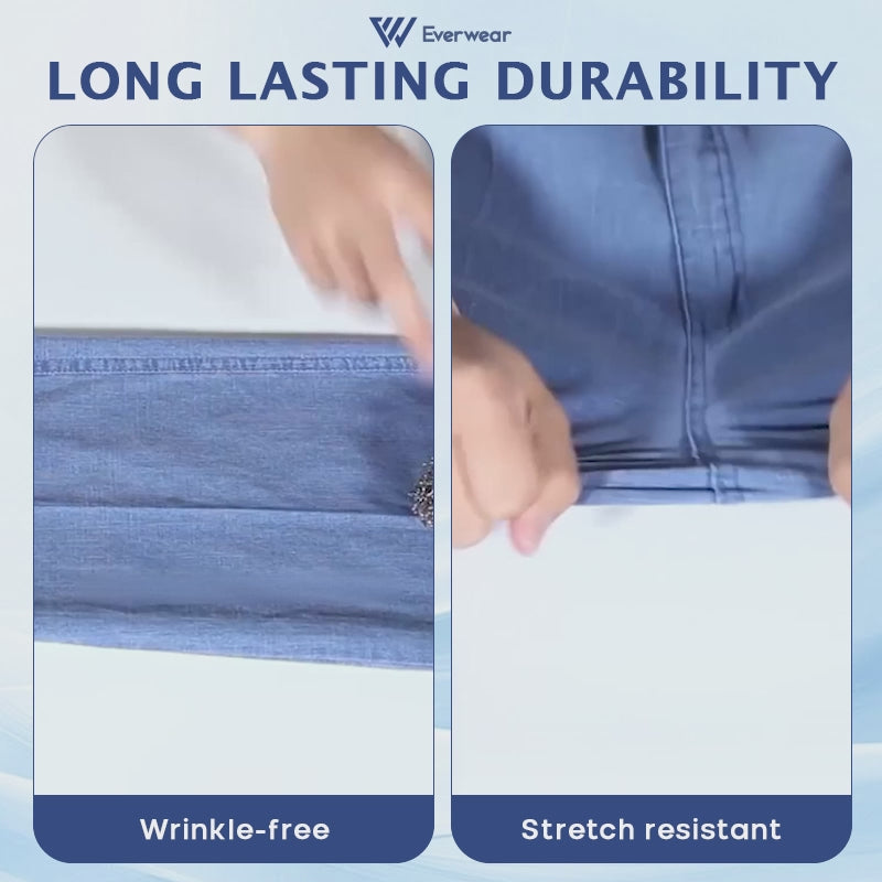Pure&amp;Clo - Pantalon ultra-doux à taille haute élastique et confortable 