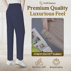Pantalon Pure&amp;Clo pour femme, ultra doux et fluide, facile à enfiler