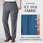 OldenEase - Men’s Classic Ice Silk High Waist Comfort Pants