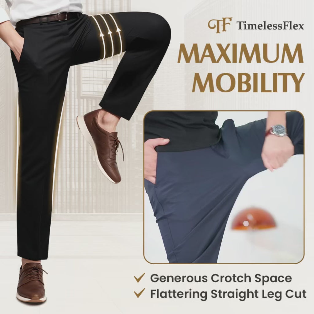 Pantalon Pure TimelessFlex – Coupe droite classique extensible dans les 4 sens 