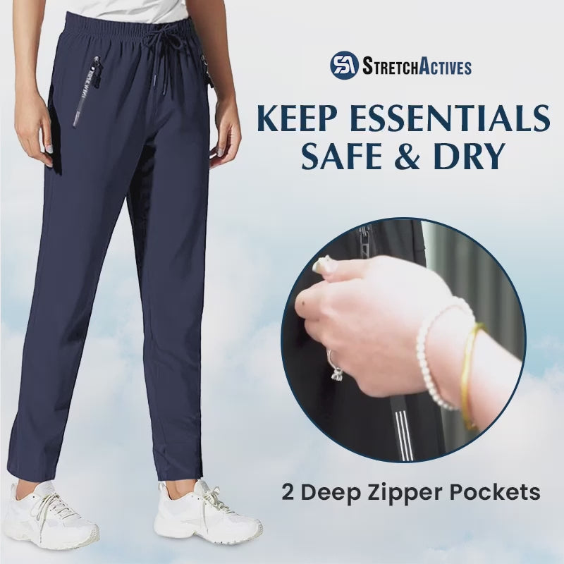 Pure&amp;Clo - Pantalon ultra-doux à taille haute élastique et confortable 