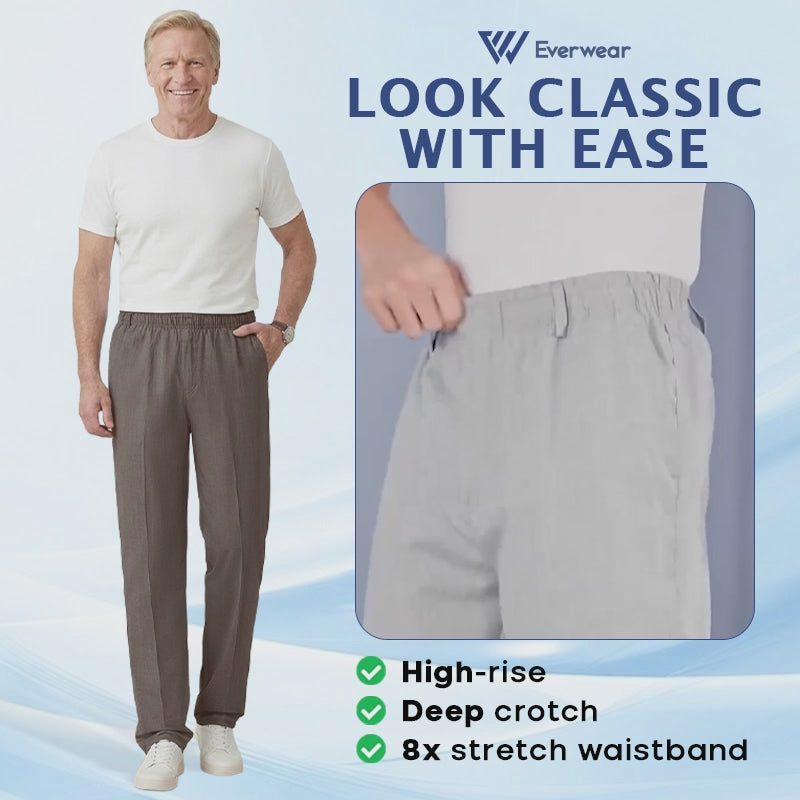 Pure&amp;Clo - Pantalon ultra-doux à taille haute élastique et confortable 
