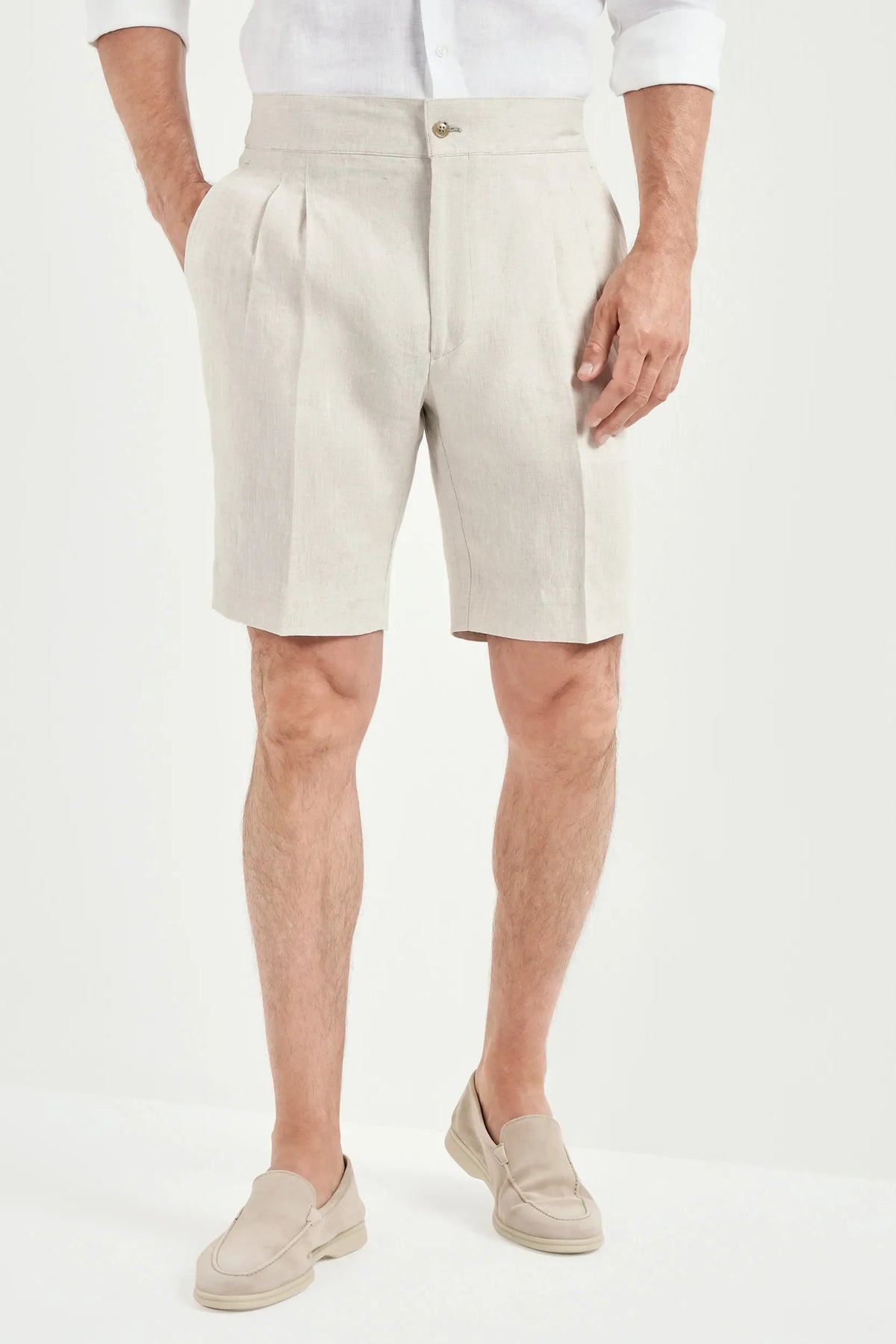 PureClo™ | Sand Linen Relaxed Shorts
