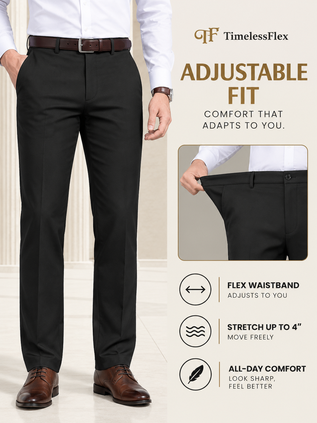 THE TIMELESSFLEX PANTS PURECLO