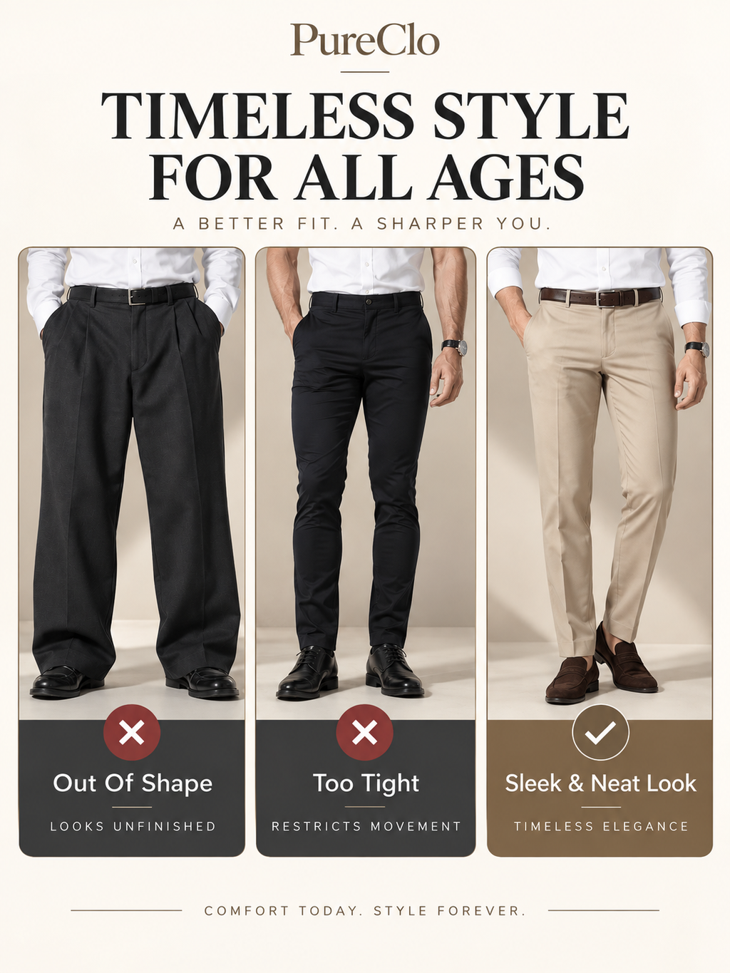 THE TIMELESSFLEX PANTS PURECLO